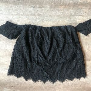 Dynamite Black Lace Top BNWT Size S